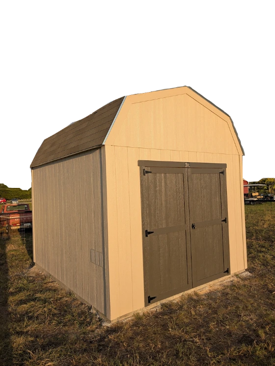 Customer of SE Yard Solutions with their 14x24 custom barn in Bowie