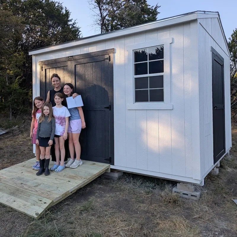 Fort Worth storage shed customer