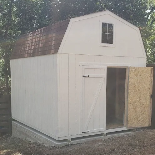 Customer of SE Yard Solutions with their 16x24 custom barn in Jacksboro