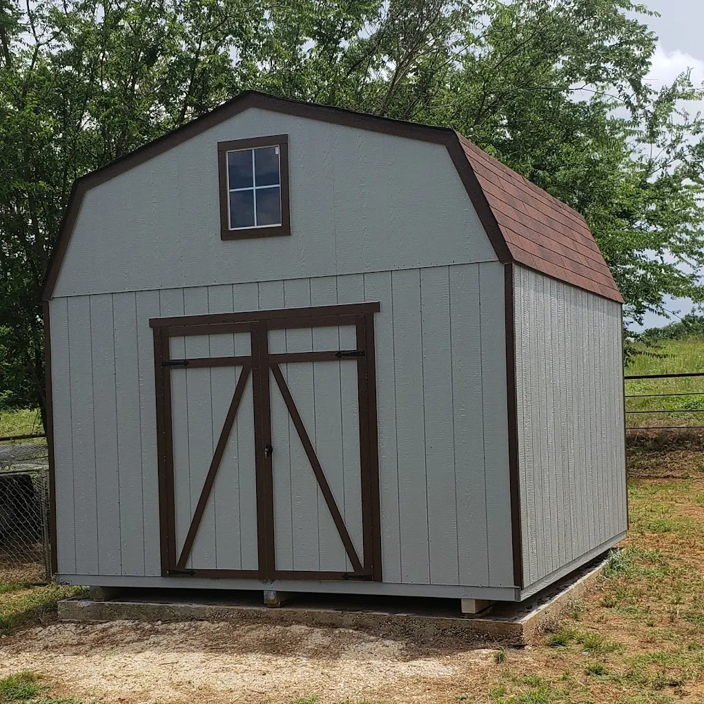 12x16 barn shed built on-site in Springtown TX